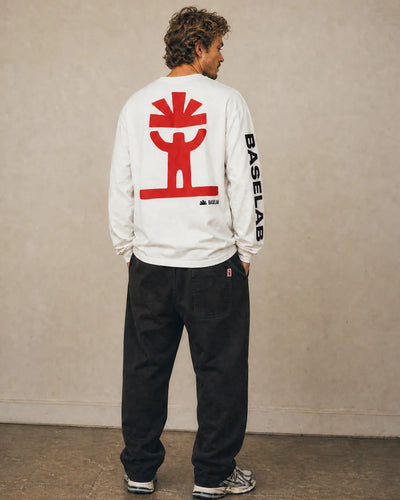Baselab Ascent Longsleeve - Off White - lab10menswear.nl