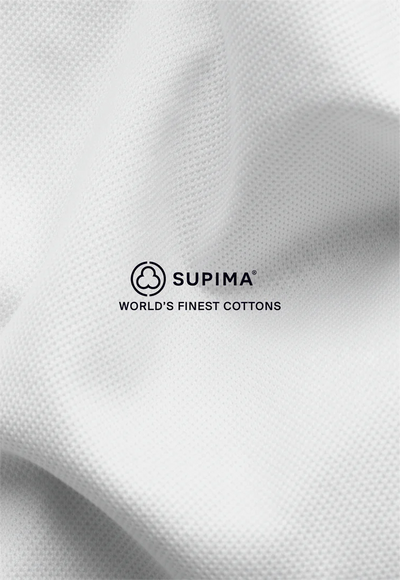 Supima® Badge Polo Shirt - Wit - Ecmo | LAB10STREETWEAR