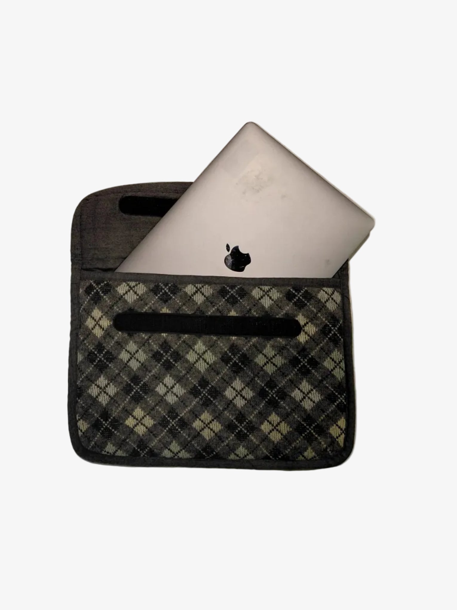 Vintage Recycled Laptop Sleeve - Grey Lines - Lab10 | LAB10STREETWEAR