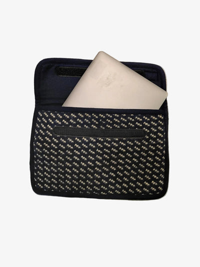 Vintage Recycled Laptop Sleeve - Blue Dots - Lab10 | LAB10STREETWEAR