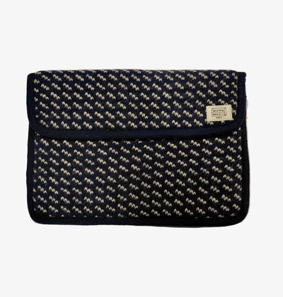 Vintage Recycled Laptop Sleeve - Blue Dots - Lab10 | LAB10STREETWEAR