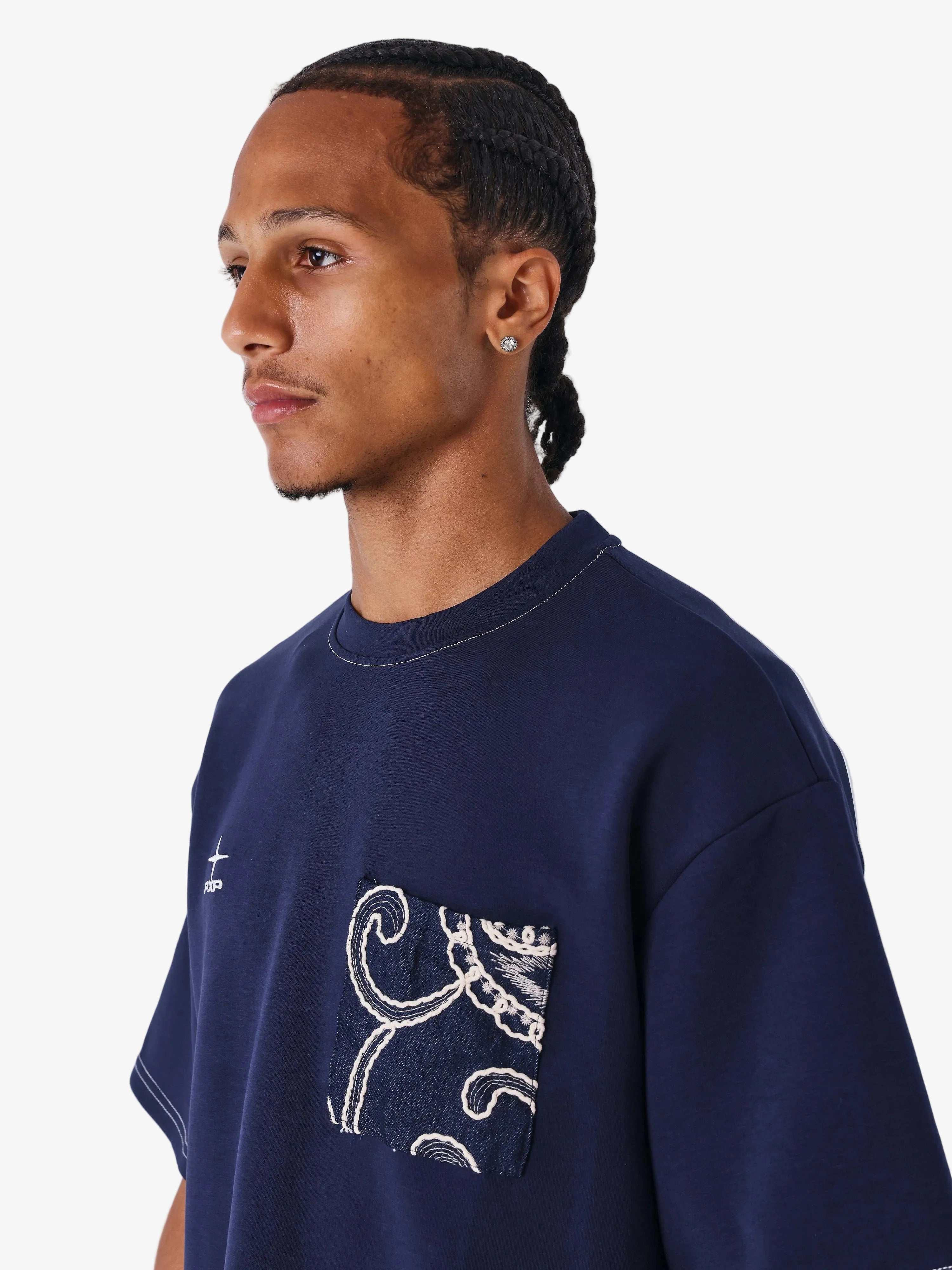 Bandana T-shirt Blauw - PXP | LAB10STREETWEAR