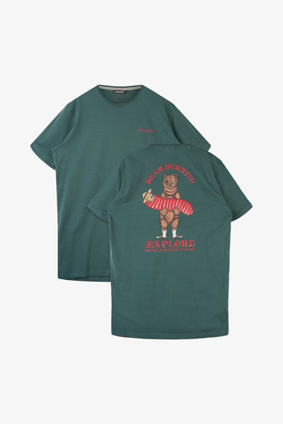 Bear Burrito T-Shirt - Green Gables - Lakor | LAB10STREETWEAR