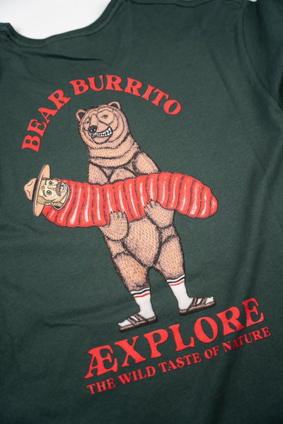Bear Burrito T-Shirt - Green Gables - Lakor | LAB10STREETWEAR