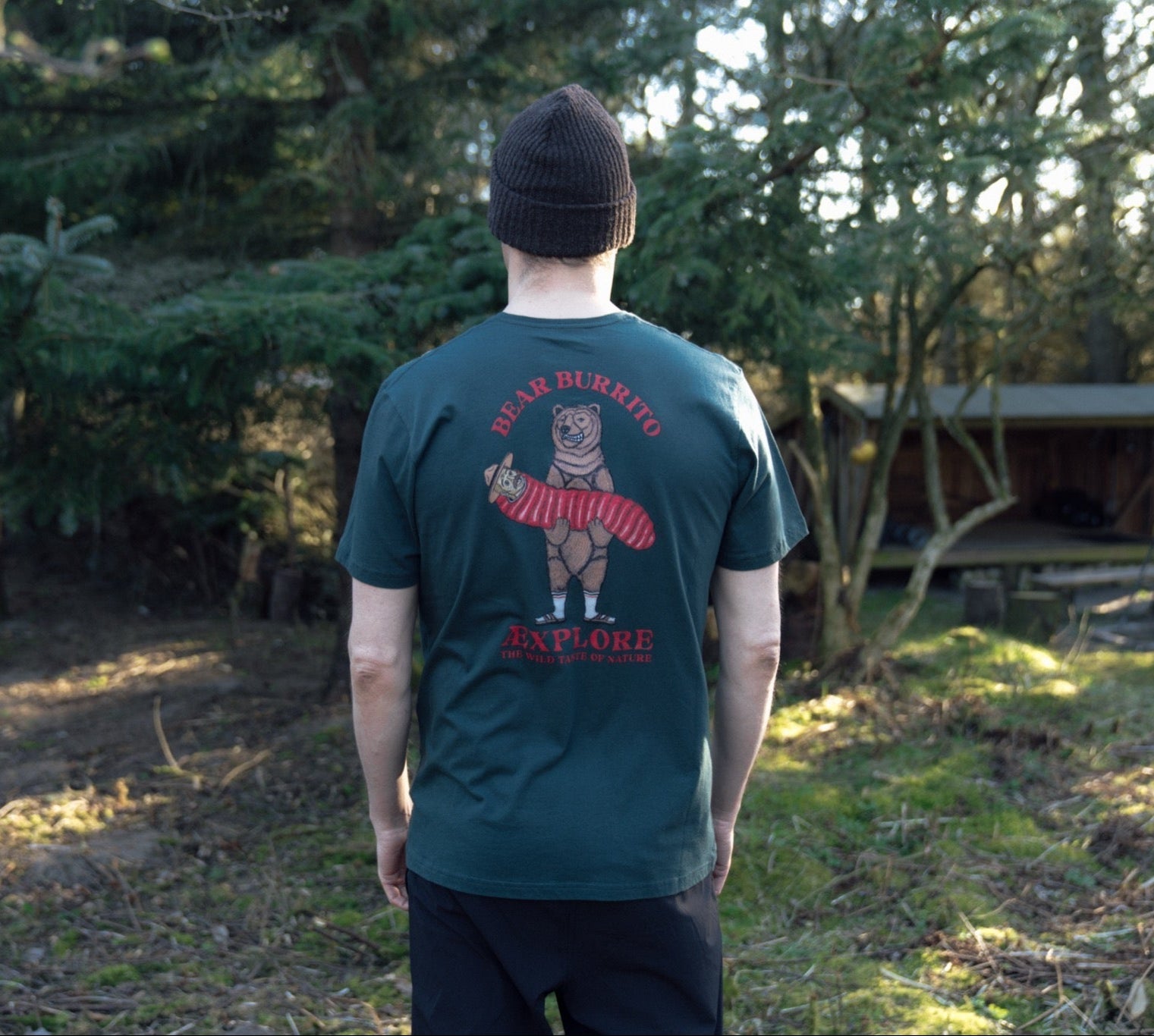 Bear Burrito T-Shirt - Green Gables - Lakor | LAB10STREETWEAR