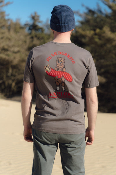 Bear Burrito T-Shirt - Morel - Lakor | LAB10STREETWEAR