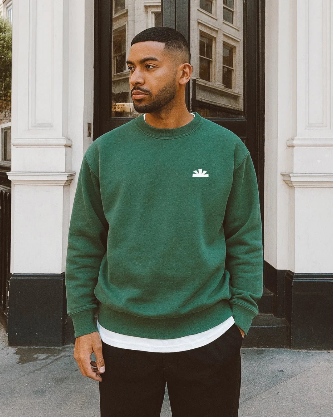 Circle Sweater - Groen - Baselab | LAB10STREETWEAR