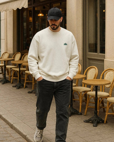 Circle Sweater - Off White - Baselab | LAB10STREETWEAR
