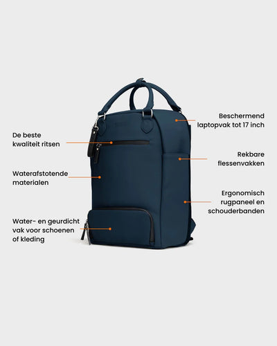 De Backpack - Navy - Bagga | LAB10STREETWEAR