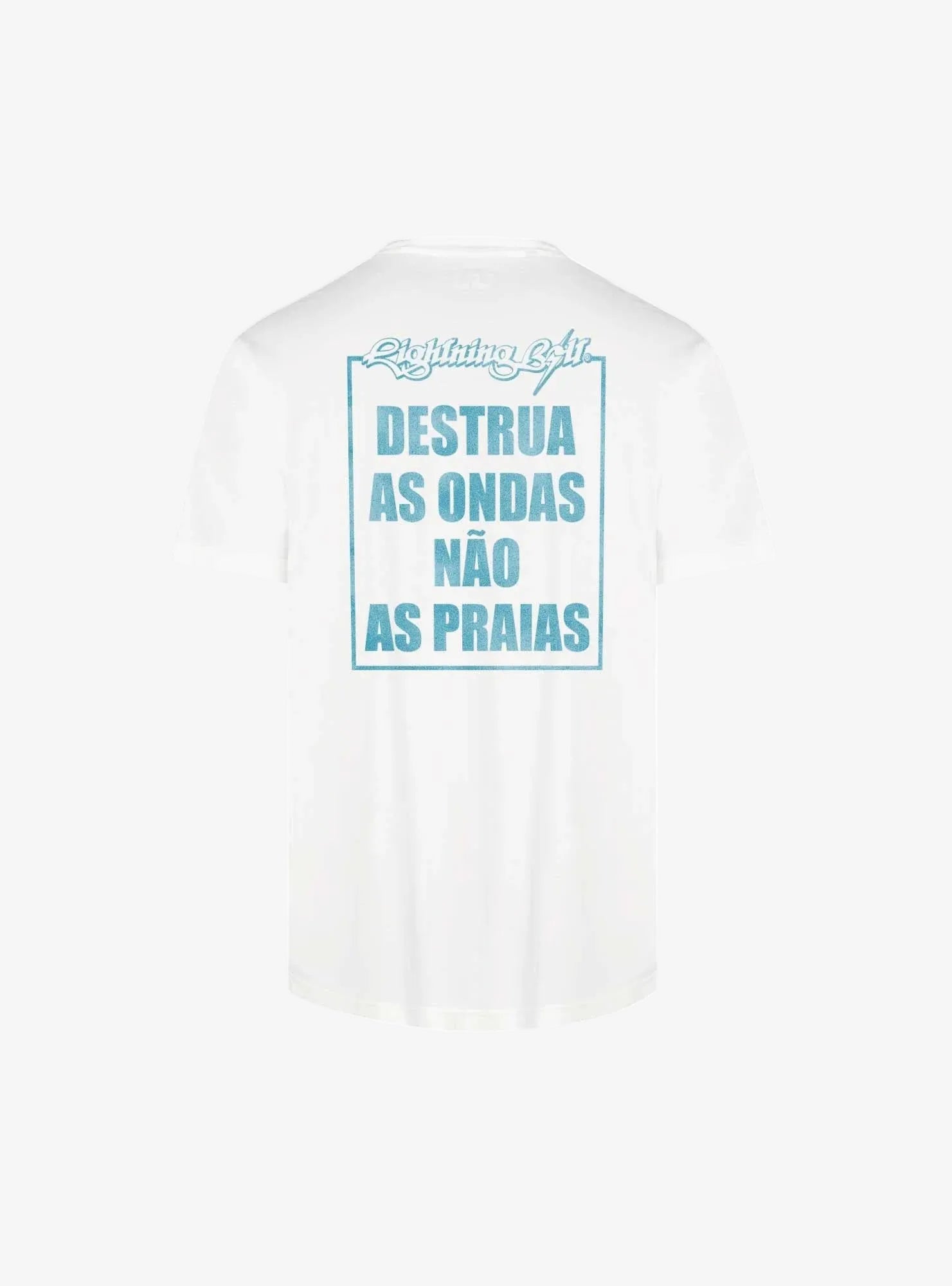 Destroia As Ondas T-Shirt - Off White - Lightning Bolt | LAB10STREETWEAR