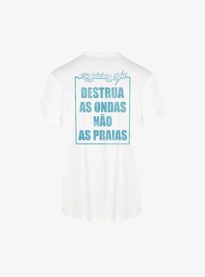 Destroia As Ondas T-Shirt - Off White - Lightning Bolt | LAB10STREETWEAR