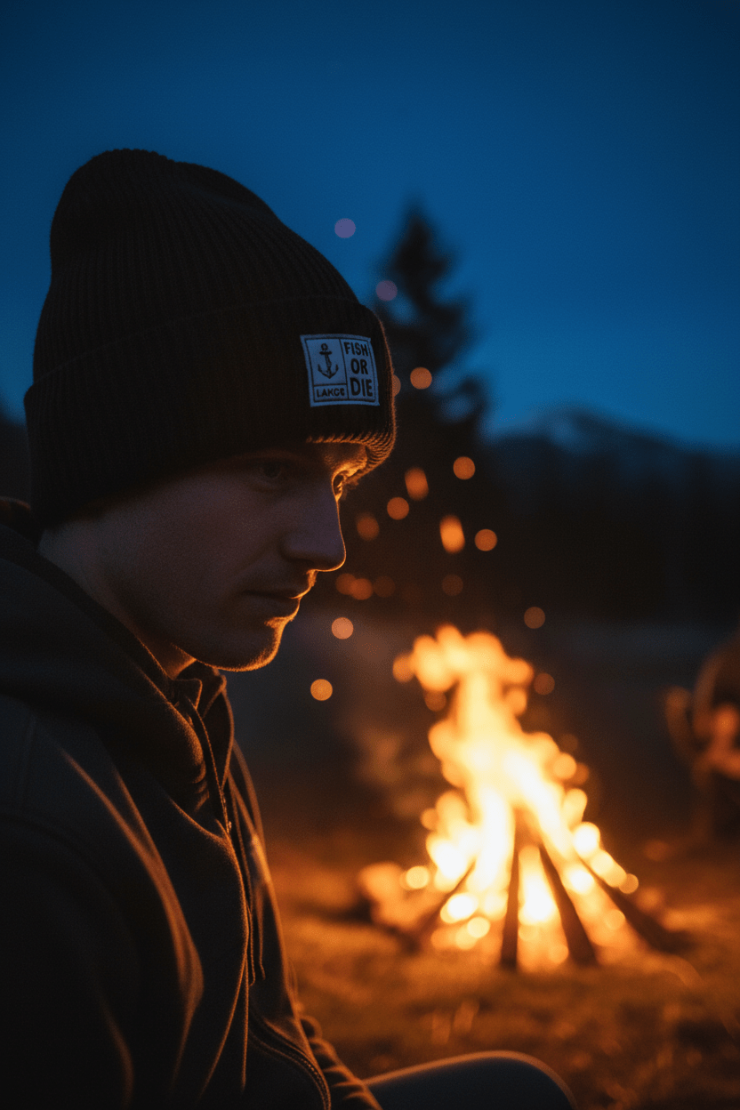 Fish or Die Beanie - Black - Lakor | LAB10STREETWEAR