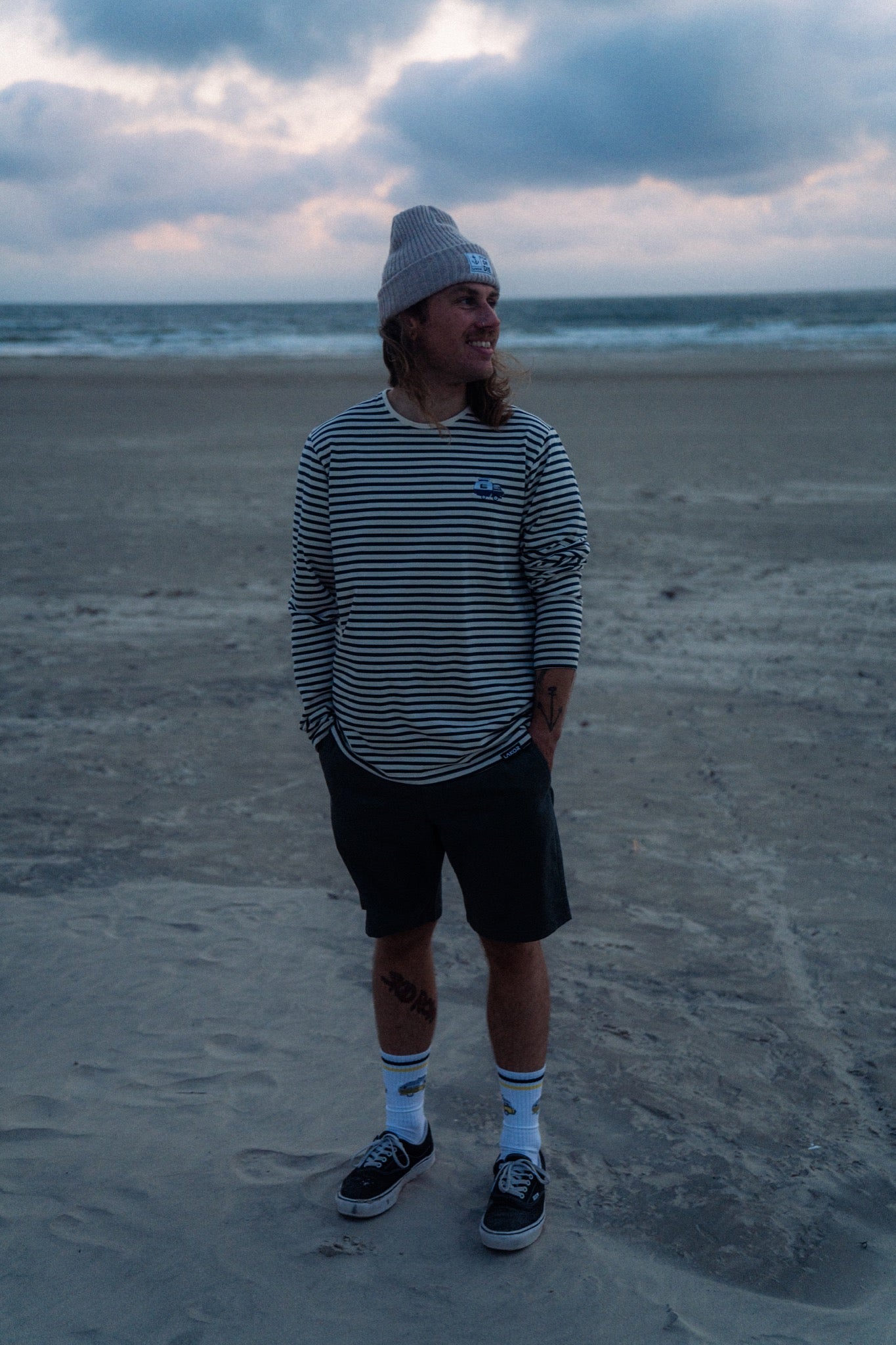 Fish or Die Beanie - Sand - Lakor | LAB10STREETWEAR