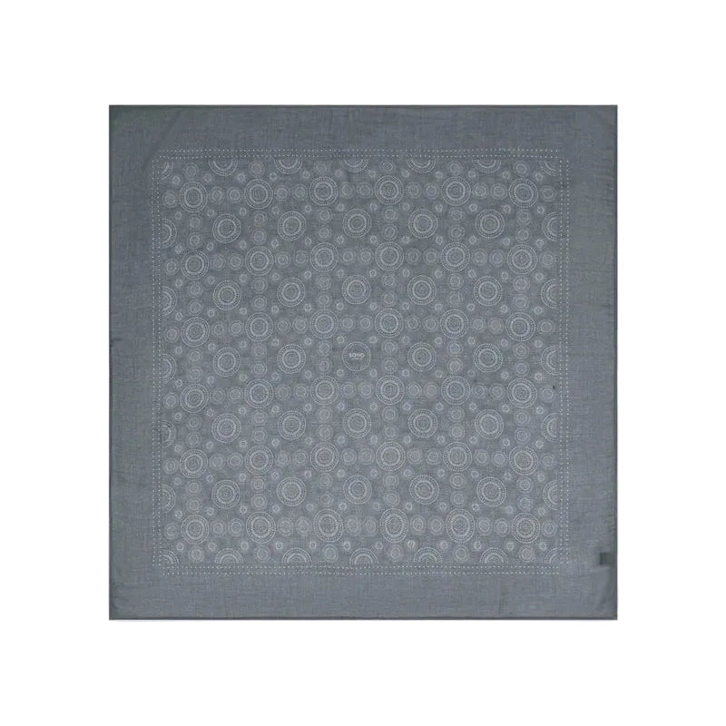 Noughts in Graphite - Bohemian Style Bandana