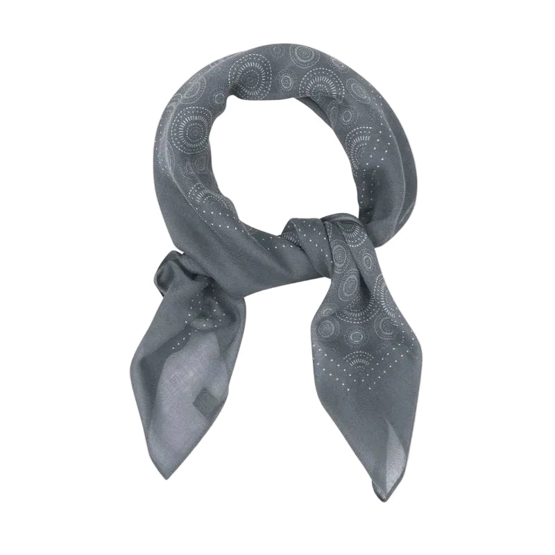 Noughts in Graphite - Bohemian Style Bandana