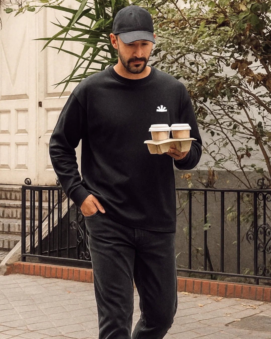 Icon Longsleeve - Zwart - Baselab | LAB10STREETWEAR