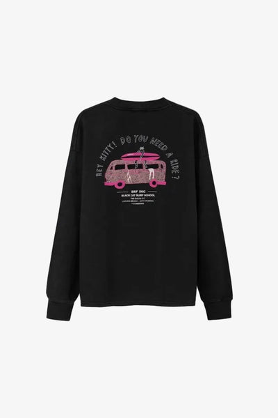 Kitty Longsleeve - Acid Black - Surf.inc | LAB10STREETWEAR