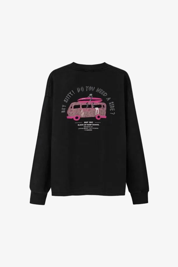 Kitty Longsleeve - Acid Black - Surf.inc | LAB10STREETWEAR
