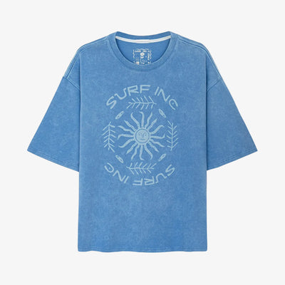Mellow Angry Sun Tee - Denim Blue - Surf.inc | LAB10STREETWEAR