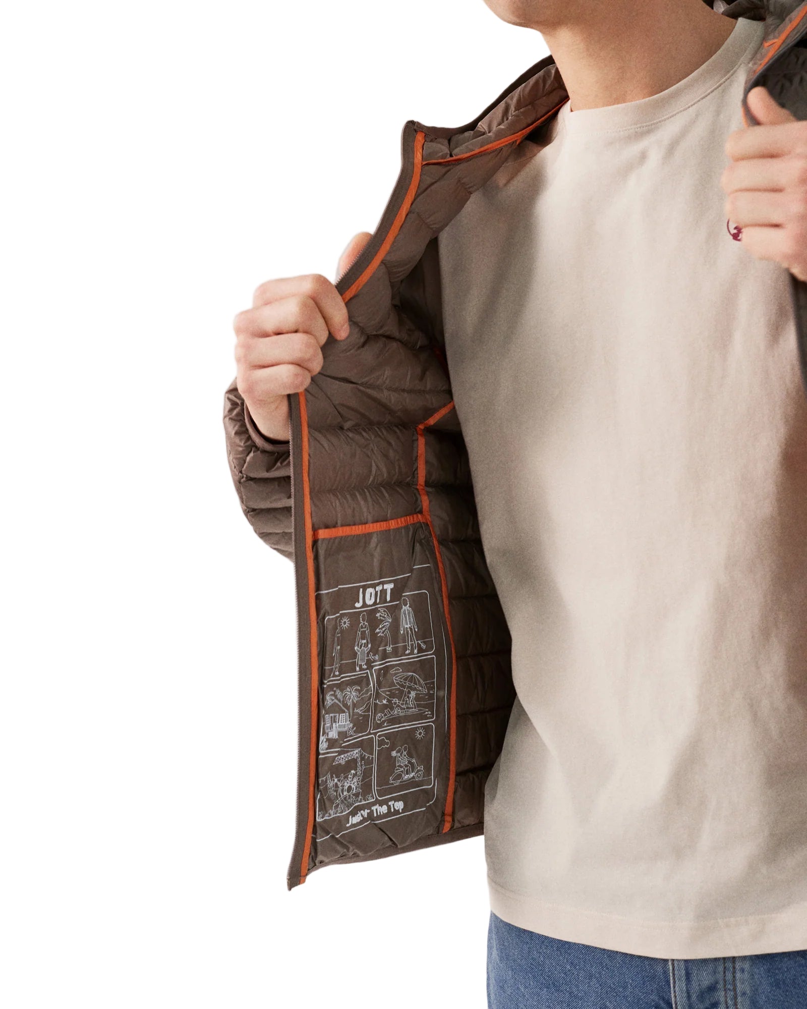 Nico Donsjas met Capuchon - Taupe - Jott | LAB10STREETWEAR