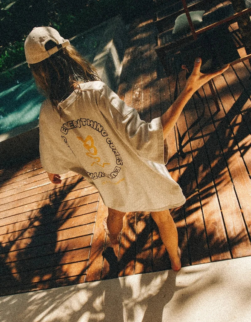 Power Flower Tee - Dirty White - Surf.inc | LAB10STREETWEAR