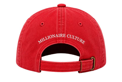 Millionaire culture cap rood - Lab10mensweare.nl
