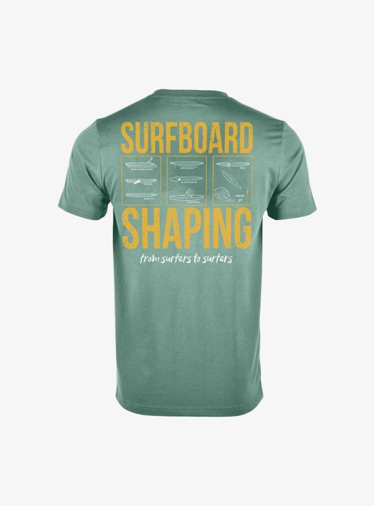 Shaping T-Shirt - Groen - Lightning Bolt | LAB10STREETWEAR
