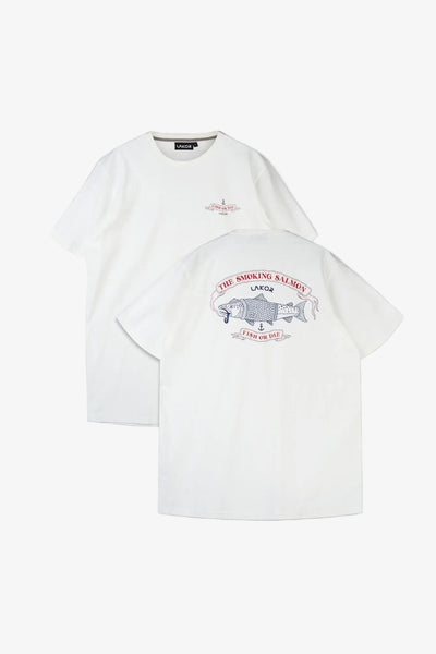 The Smoking Salmon T-Shirt - Star White - Lakor | LAB10STREETWEAR