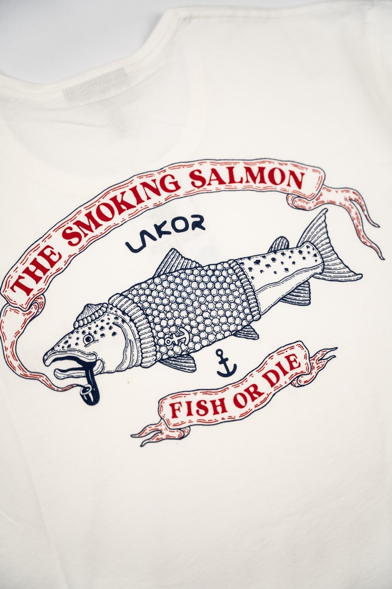 The Smoking Salmon T-Shirt - Star White - Lakor | LAB10STREETWEAR