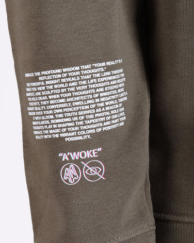 Thoughts Reality Reflection - Khaki - A'Woke Studio | LAB10STREETWEAR