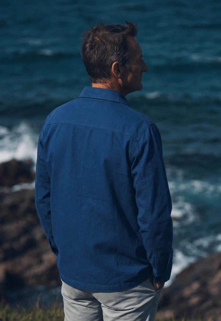 Nacre Work Jacket (c_twill®) - Blauw - Ecmo | LAB10STREETWEAR