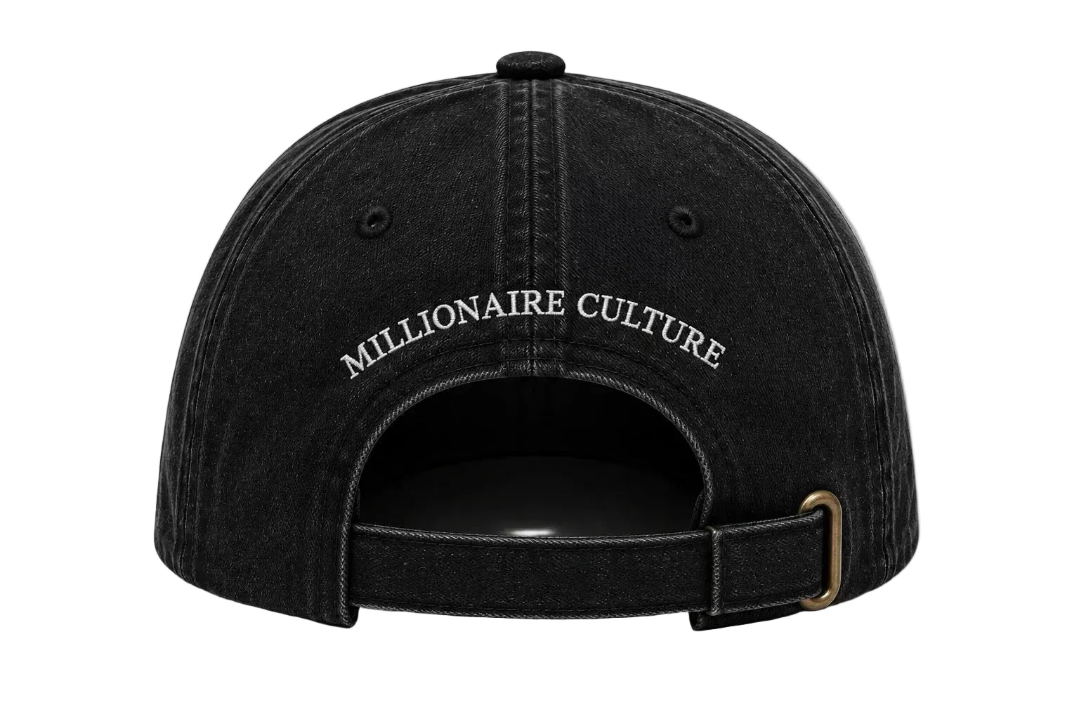 Millionaire culture cap zwart - lab10menswear.nl
